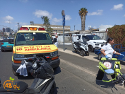 يافا: اصابة متوسطة لراكب دراجة نارية بحادث دهس